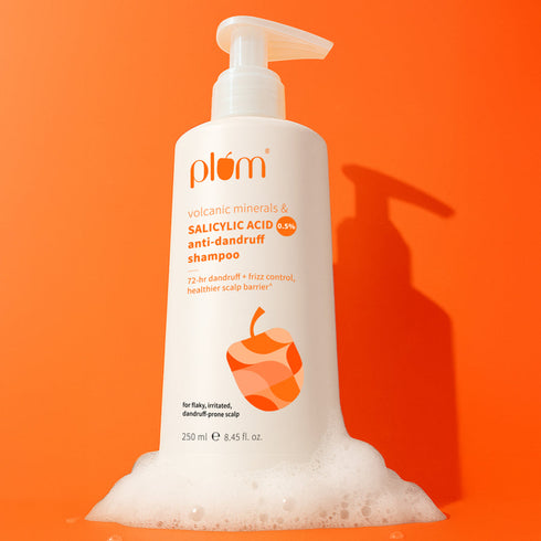 Plum Anti-Dandruff Shampoo with Volcanic Minerals & 0.5% Salicylic Acid